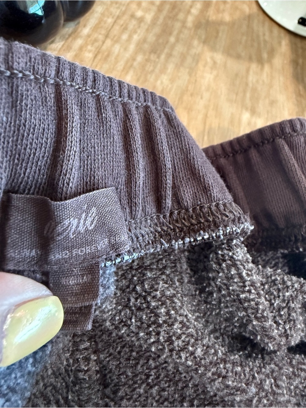 aerie Brown Fleece-Lined Joggers